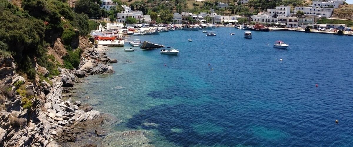 View from Kavos cafe