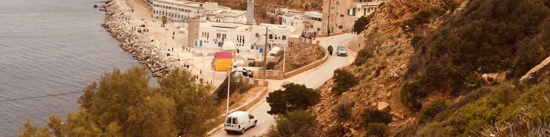 Climbed the mountain to reach a secret place i used to hid in when little. A beautiful view over the village of Qurbus 🌸