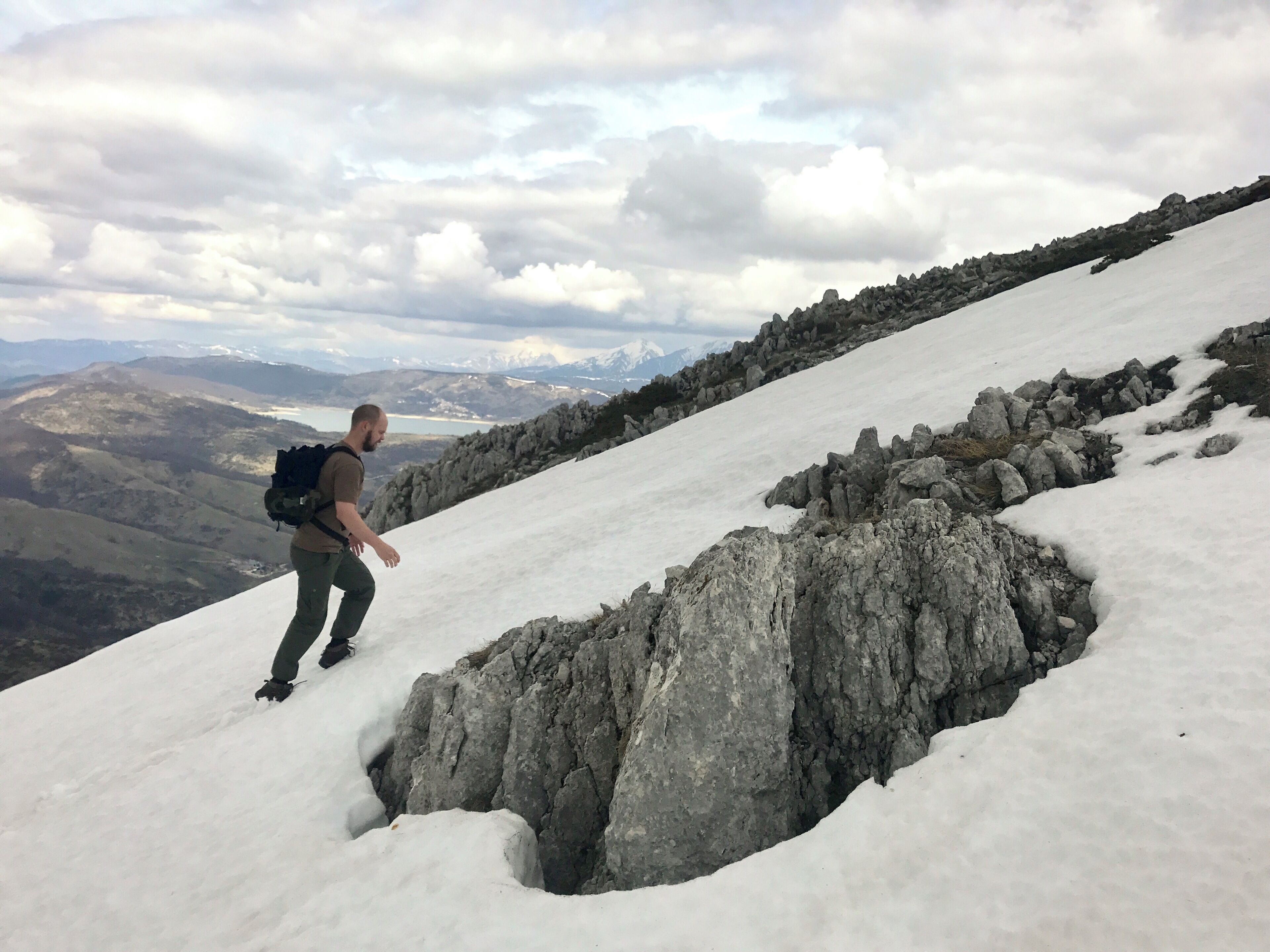 Hiking in Monte San Franco.