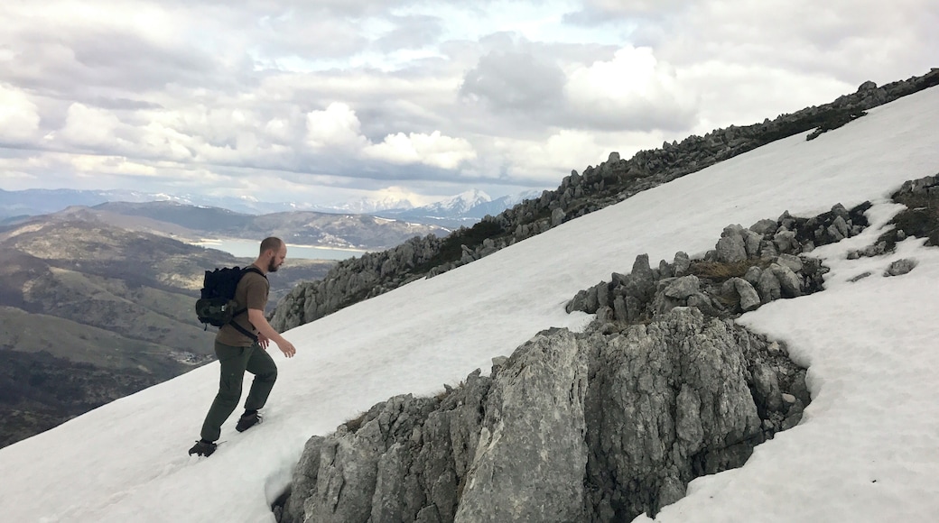 Hiking in Monte San Franco.