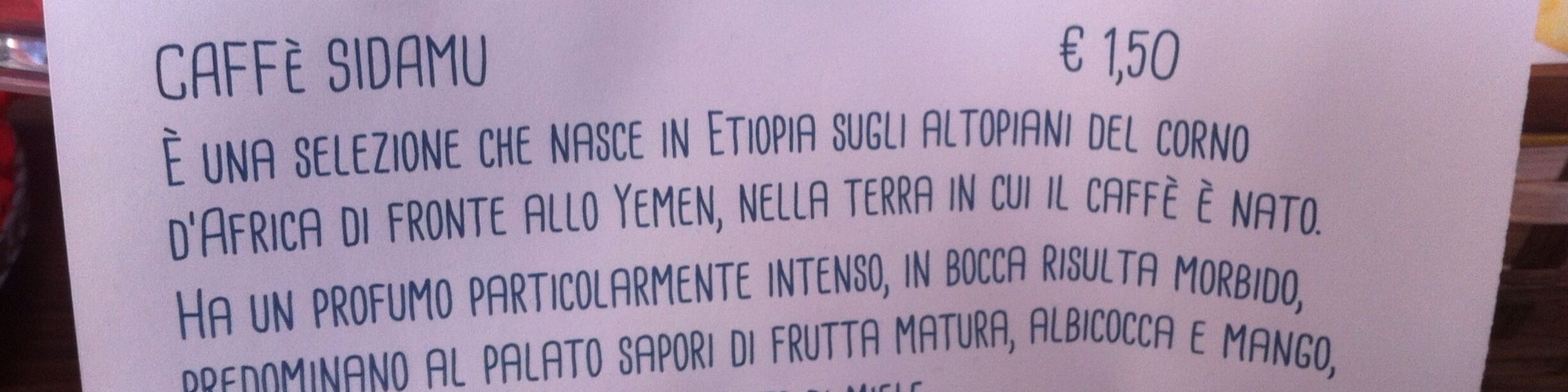 where you can taste a sidamu in purity by Mex Cafe (ce.di.mex)