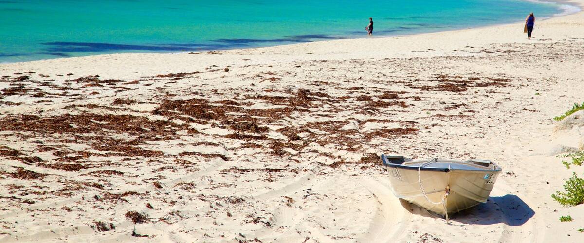 Karridale mettant en vedette plage de sable et baie ou port