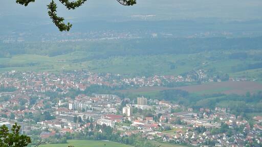 Ausblick vom Albtraufgängerweg beim Hörnle 956 m ü. NN