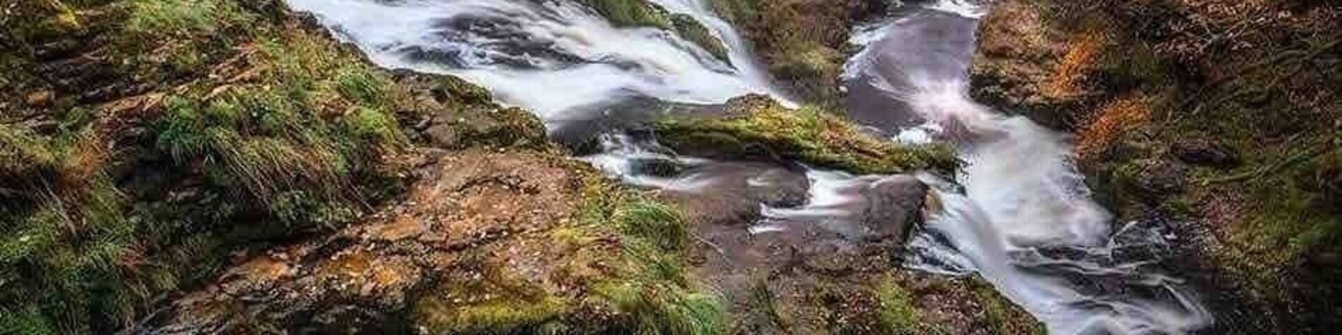 This is one of the many beautiful waterfalls at waterfall country in the Brecon Beacons National Park