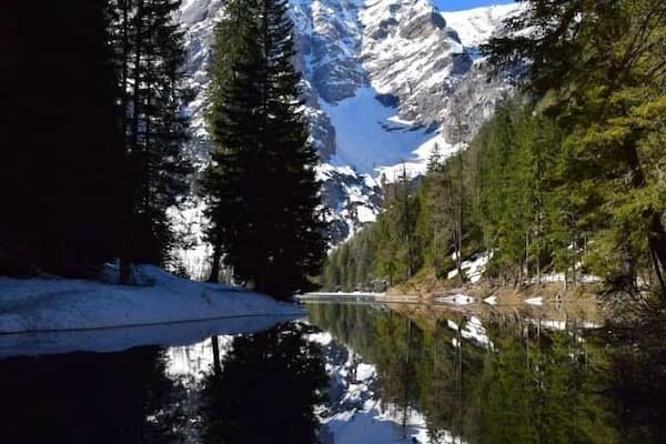 The Alps in Italy in the early May.