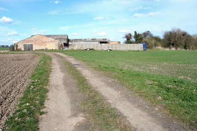 Farm Buildings On a track near Hauxton