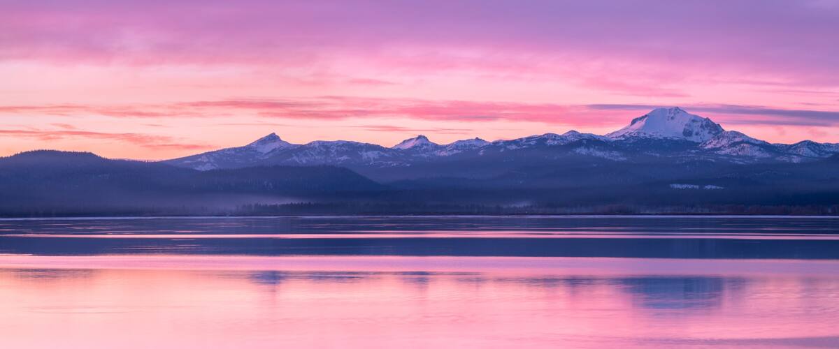 Sunset On Lassen Peak