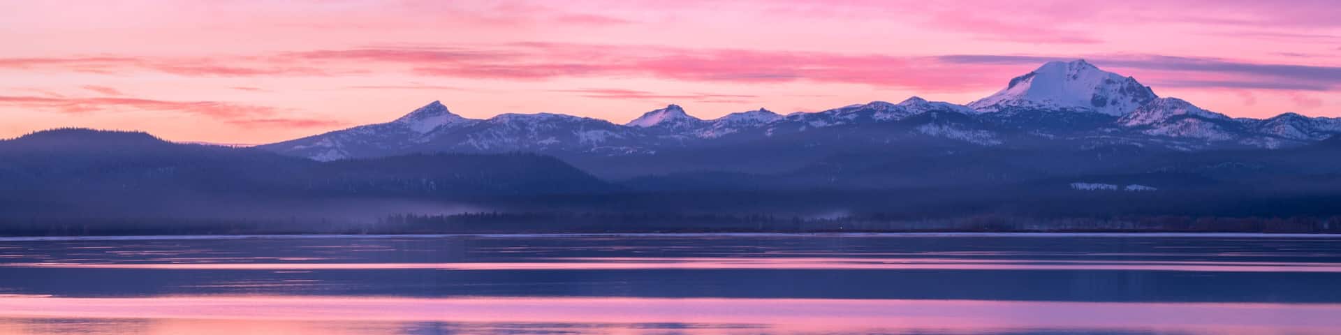 Sunset On Lassen Peak