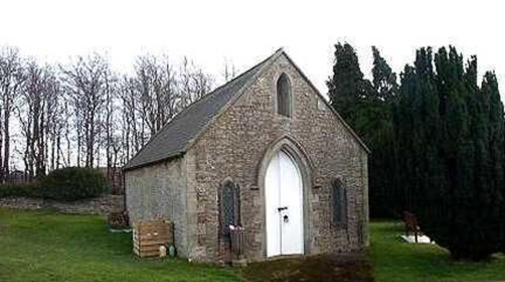 Harmby. This is a small Chapel, now disused and converted into a store house, in the cemetery at Harmby. It occupies a position west of centre, mid way between centre and the western boundary of the O/S grid which it occupies.