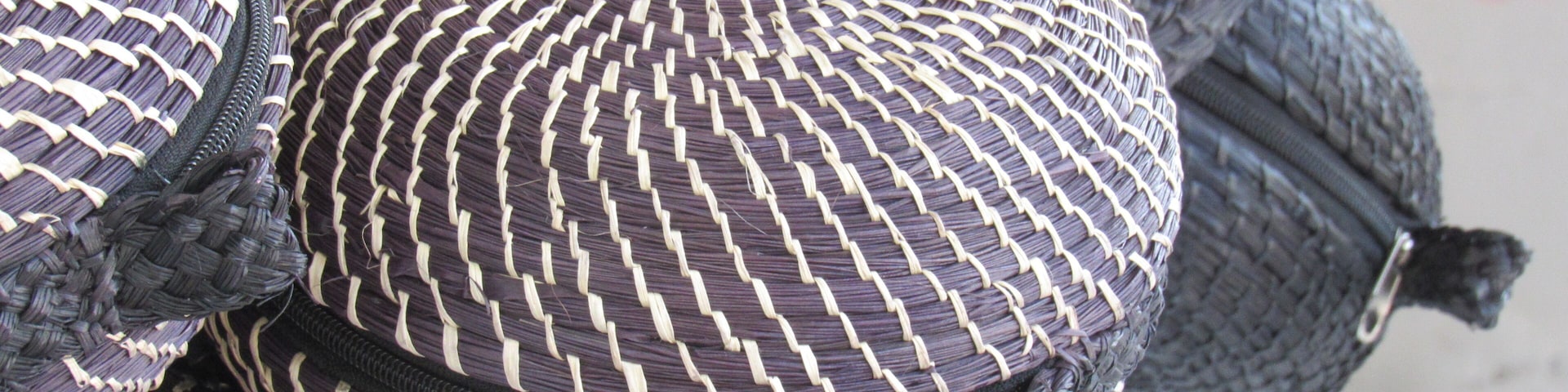 Colorful handicrafts made with Iraca palm in the municipality of Usiacurí Atlantico, Colombia