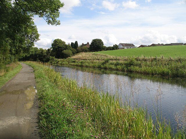 Forth and Clyde Canal approaching Milnquater