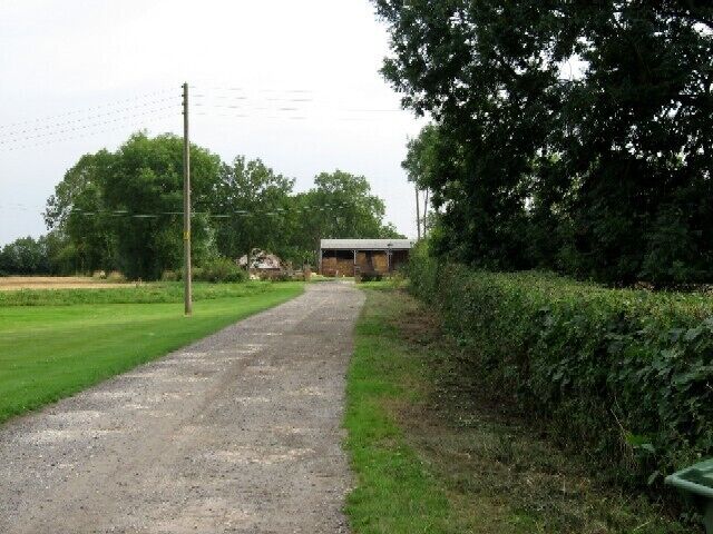 A Footpath To Burland Hall, Portington, East Riding of Yorkshire, England. Presumably to visit the neighbours, otherwise it appears to serve no purpose.