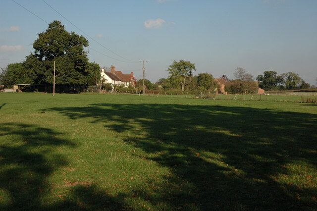 Folly Farm, Alfrick Viewed from the footpath to the west of the farm.