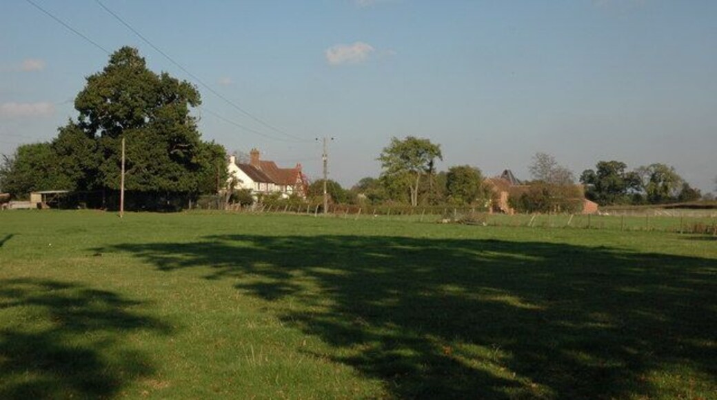 Folly Farm, Alfrick Viewed from the footpath to the west of the farm.