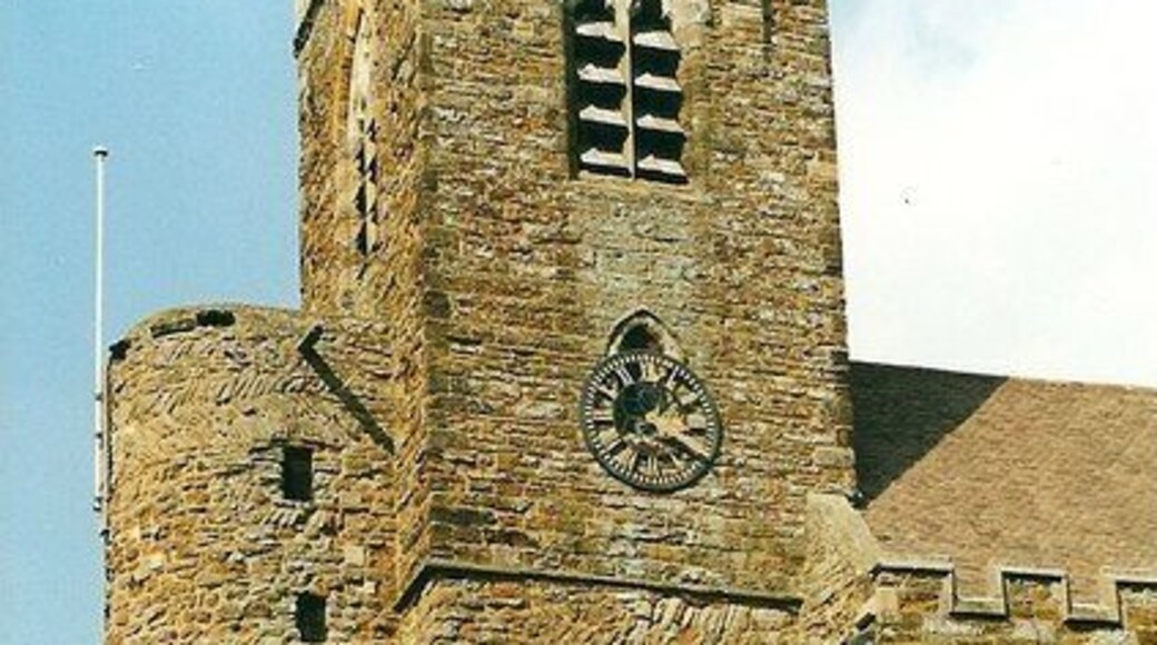 West tower of All Saints' parish church, Brixworth, Northamptonshire, seen from the south
