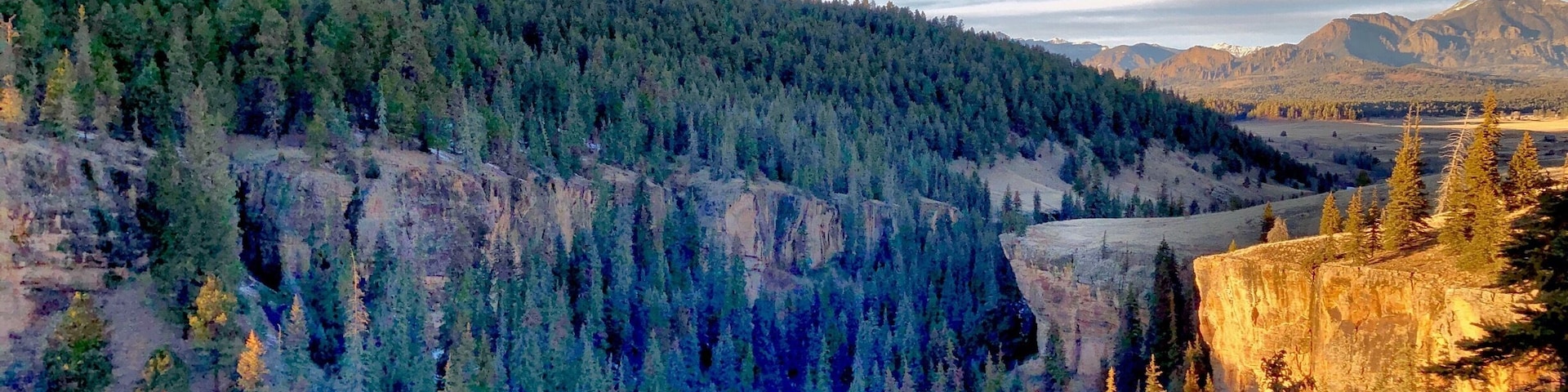 The frozen Piedra River flowing through Hinsdale county in southwest CO near Pagosa Springs. The river flows through several box canyons on its way to the San Juan river at Navajo lake. The evening light was so incredible standing on the canyon rim high above the river.