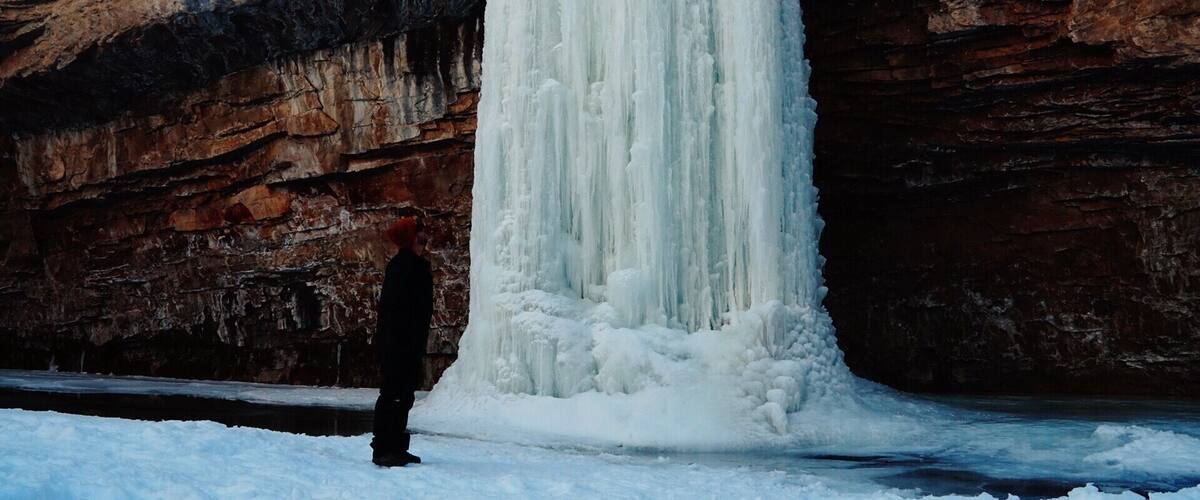 Looking for a winter hike in Pagosa Springs, Colorado? Try the Piedra river trail. 11 miles out and back, with majestic falls like this one, great mountain scenery, and open meadows that lend to some epic wildlife viewing.