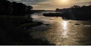 Sun setting on Lake Anita