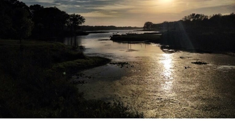 Sun setting on Lake Anita