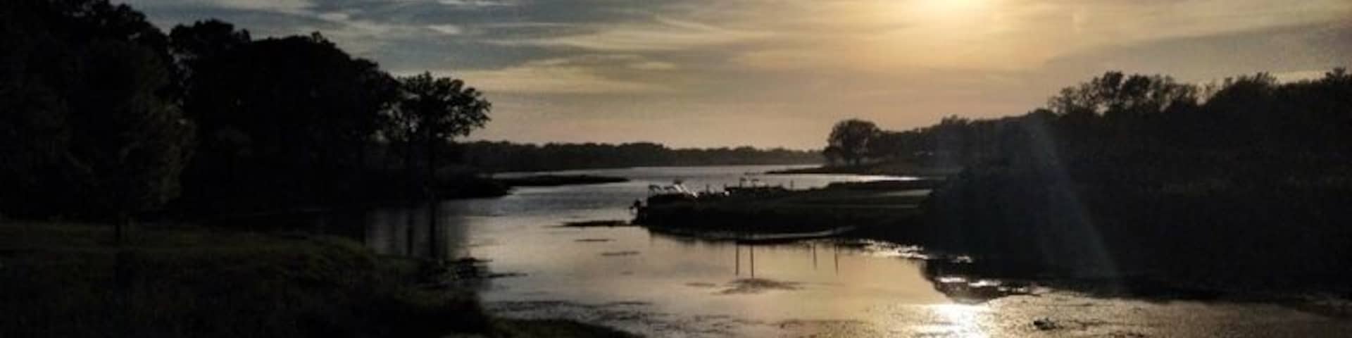 Sun setting on Lake Anita