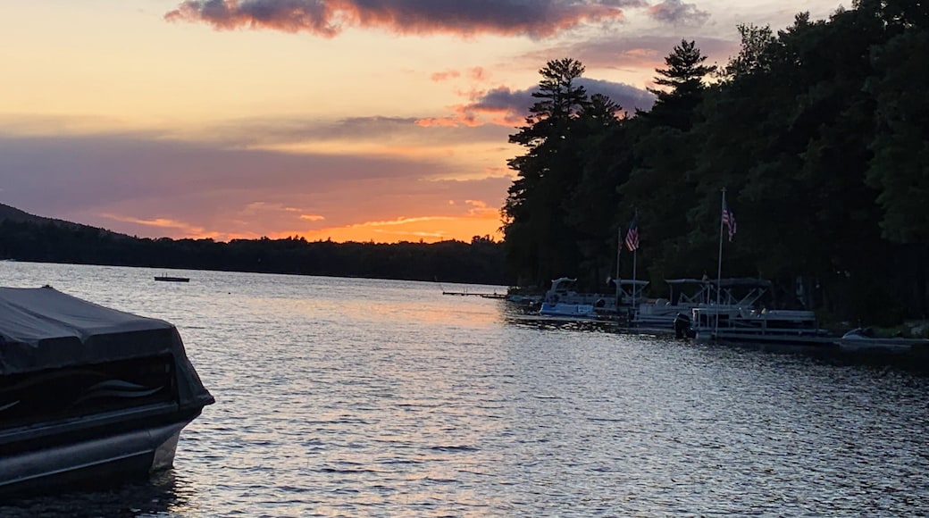 Sunset over Wilson Lake is just amazingly beautiful.