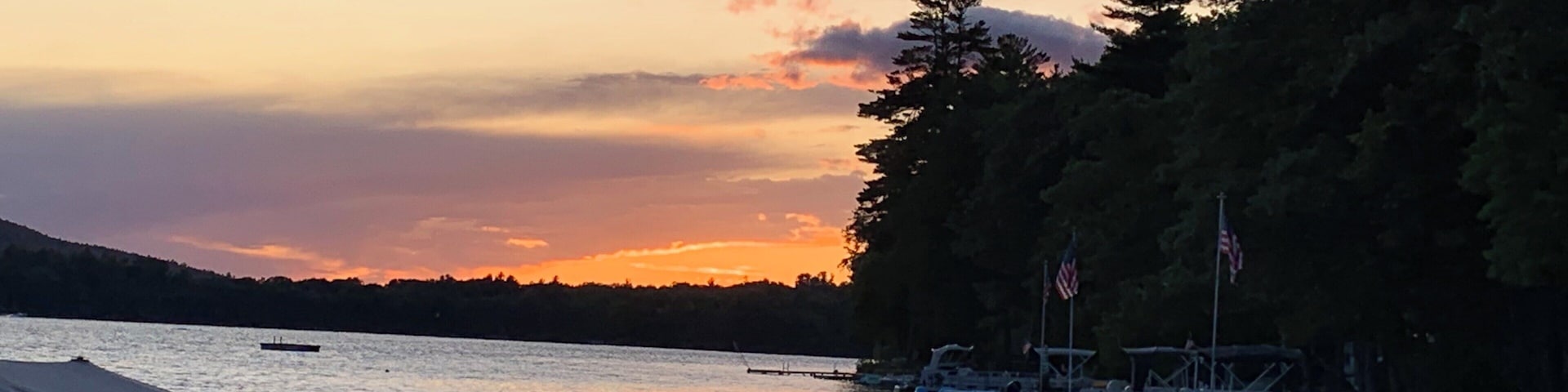 Sunset over Wilson Lake is just amazingly beautiful.