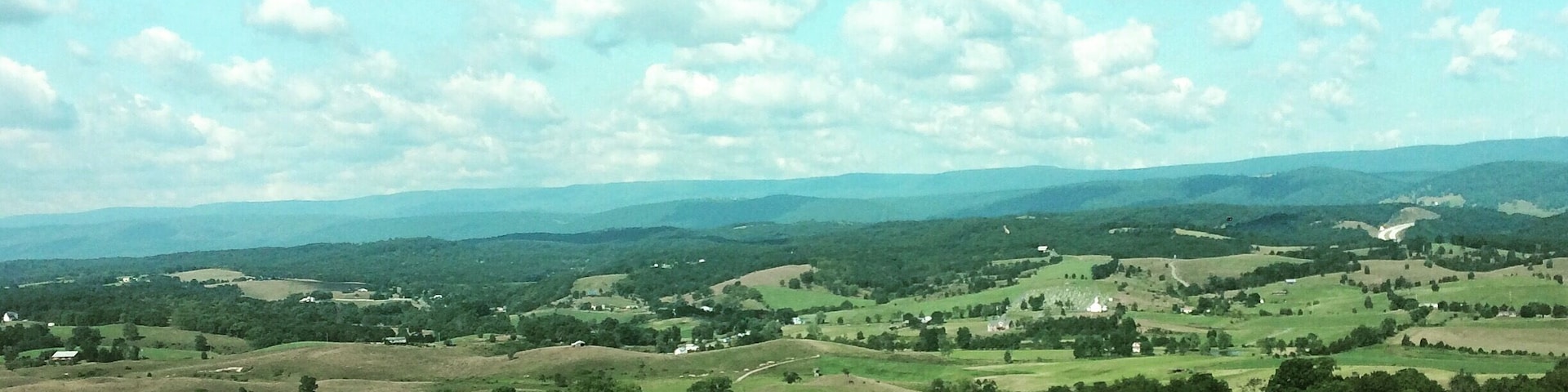 Beautiful country in the heart of Maryland with blue skies and rolling hills. Very peaceful place to spend an afternoon, especially looking out at this view!