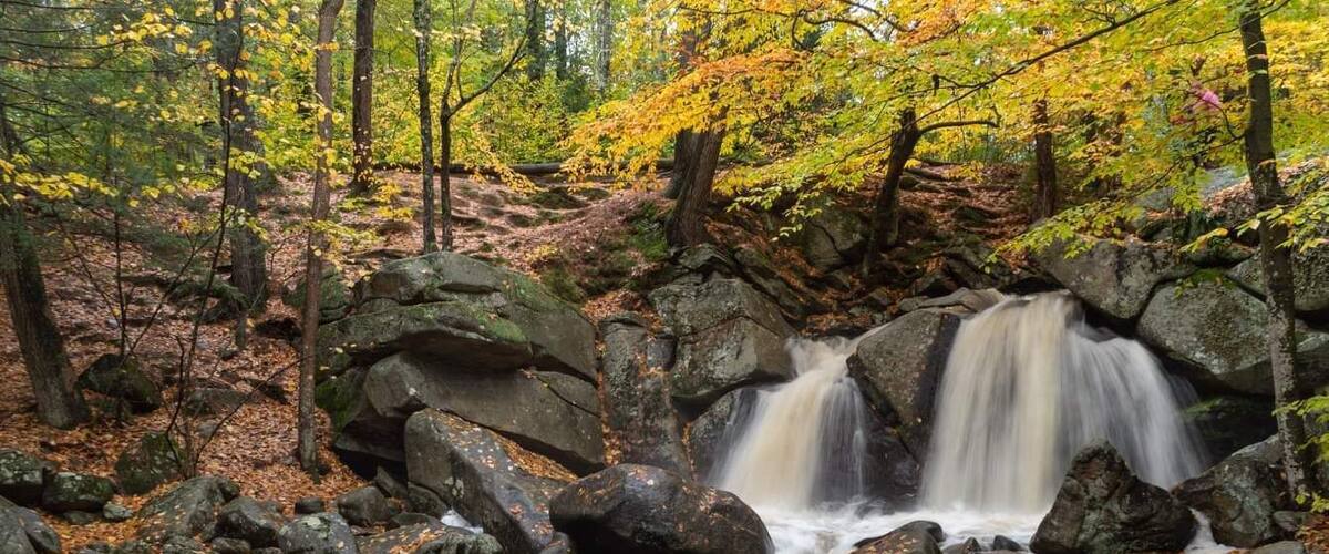 Beautiful waterfall just a very short walk from the car.