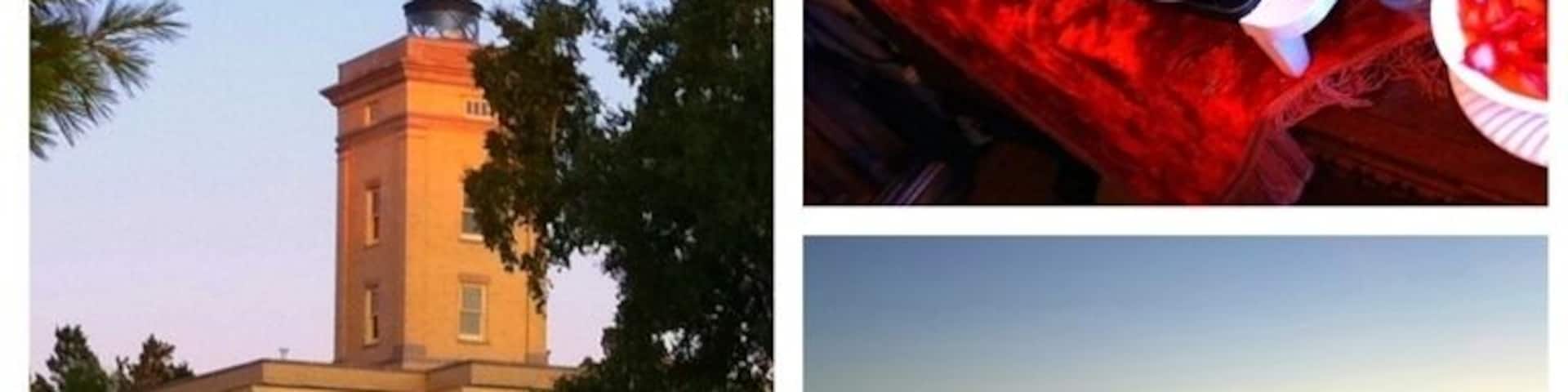 Incredible hospitality! Bob & Mary couldn't have been more friendly to my wife & I during our 3 day stay in the fall of '11. The breakfast is unmatched as is Mary's homemade desserts every night. Mary also played piano for us as we not only ate breakfast but each evening with desert in the main gathering room overlooking Lake Superior in the Upper Peninsula of Michigan, USA. The lighthouse is decorated with antiques and Bob's professional portrait photography from the 50's through the early 80's. They have turned the lighthouse's old garage into a bar/pool room, with a large amount of custom wood work! You will not be disappointed!