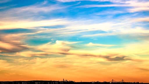 A fall sunset overlooking the Raritan Bay into NYC. #GreatOutDoors #Fall #Sunset #Landscape