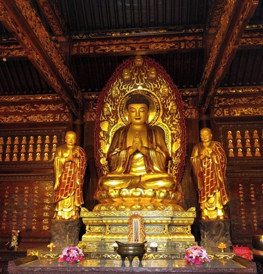 Temple of Buddha. To be honest, I can't remember the exact place I took this and would love some help. It is close to the Terracotta Warrior museum.
