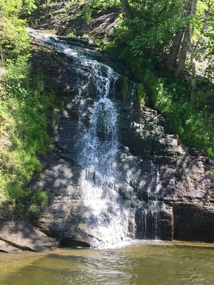 Cool waterfall and swimming hole