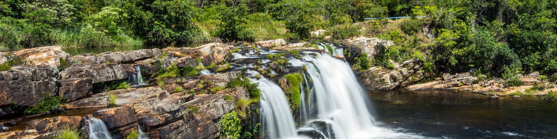 Grande Waterfall in Cipo River, Serra do Cipo National Park, Minas Gerais, Brazil