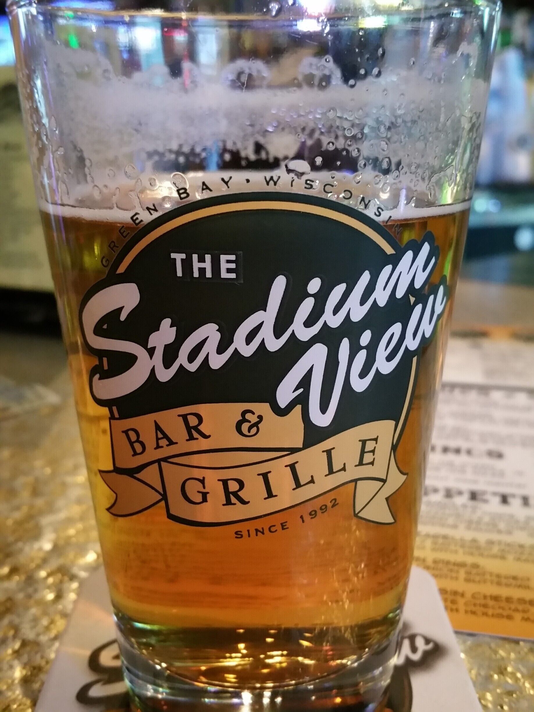 Want Good Food & Fun The Stadium View offers just that.  Sit out on the patio and get a great view of Lambeau Field. #Food