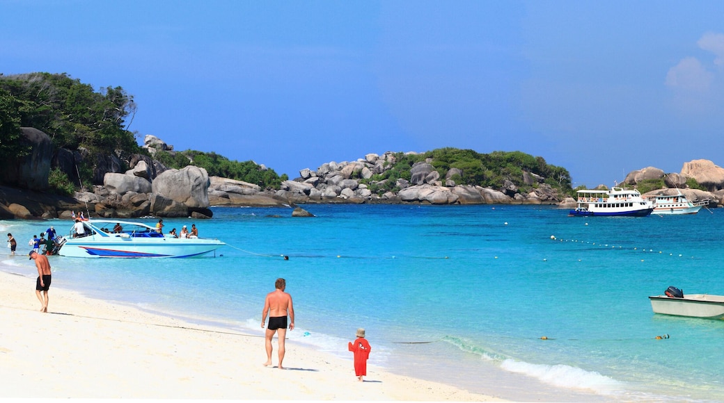 relaxing white sand beach