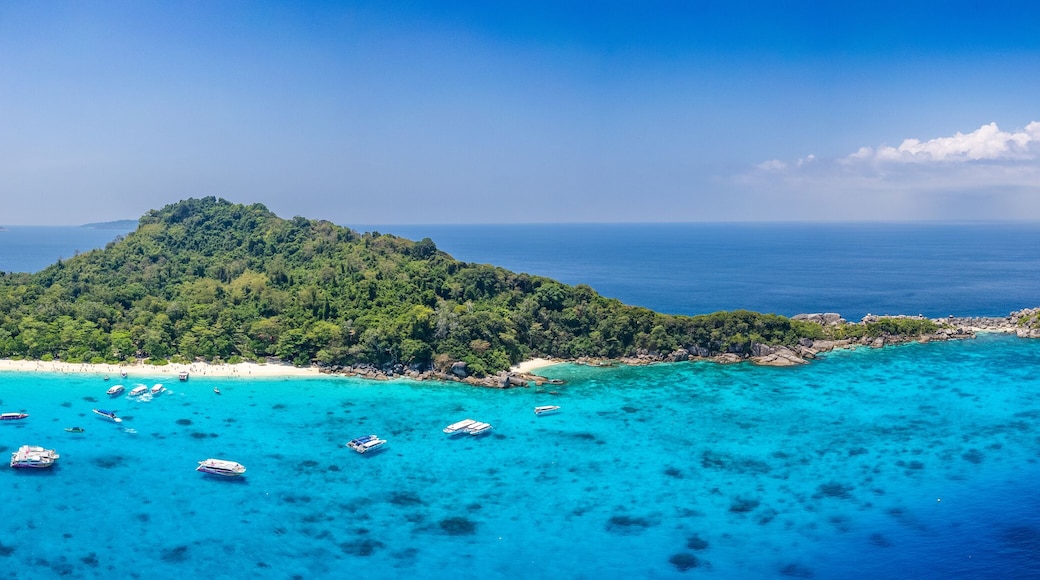Aerial view of Similan island in Phang Nga, Thailand