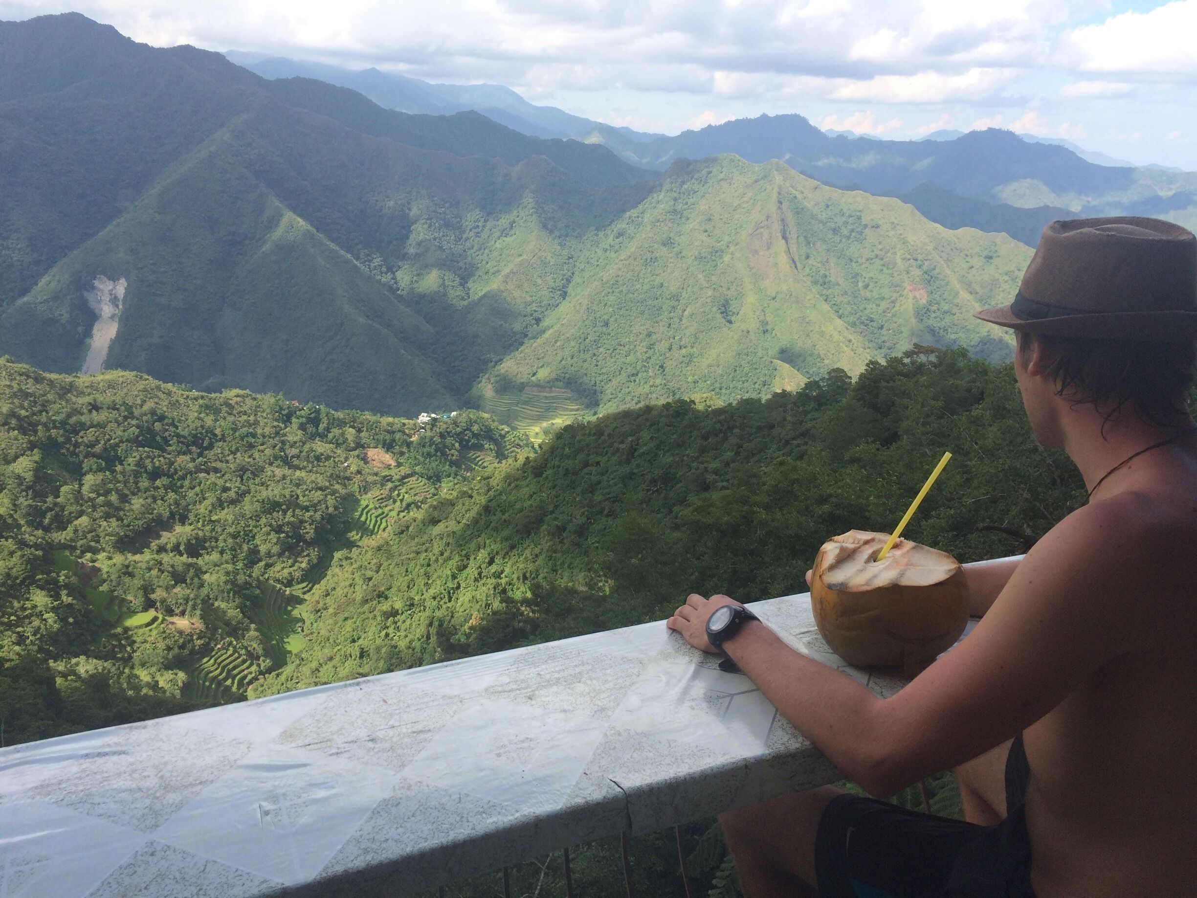Finally, we deserved some coconut and a stunning view before  heading for Manila. 
