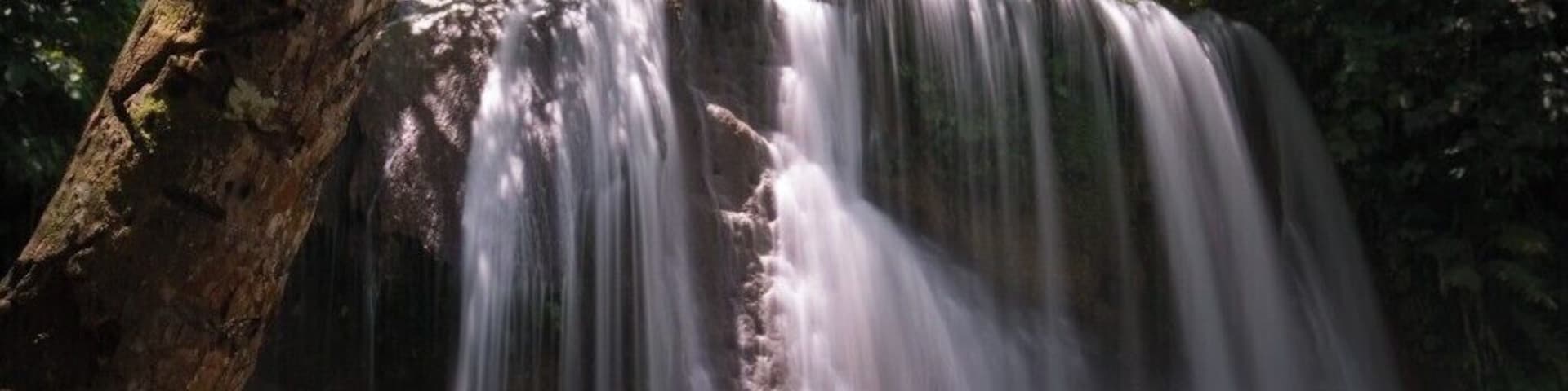 Gunhuban Falls in Leyte near the town of Bato, Leyte