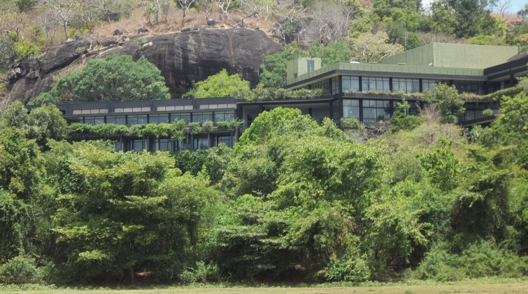 A 5 star Hotel built almost inside a mountain, with bat caves inside. the architect has done an amazing job while preserving the habitat for many species of monkeys. frogs and many other animals. If you get a chance do try outdoor dinner at Kaludiya Fusion restaurant which arranges special dining spaces for you to enjoy meal in typical srilankan ambiance