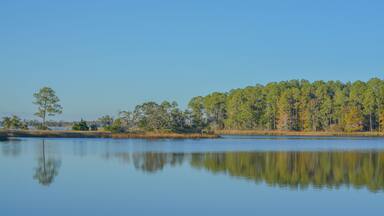 Beautiful view of Tucker Bayou. It's in Eden Gardens State Park, Santa Walton County, Florida
