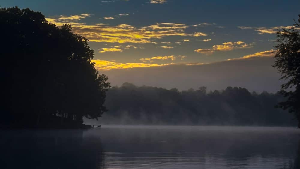 Sunrise on Lake Wedowee Alabama