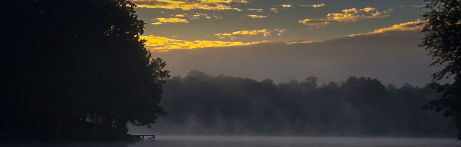 Sunrise on Lake Wedowee Alabama