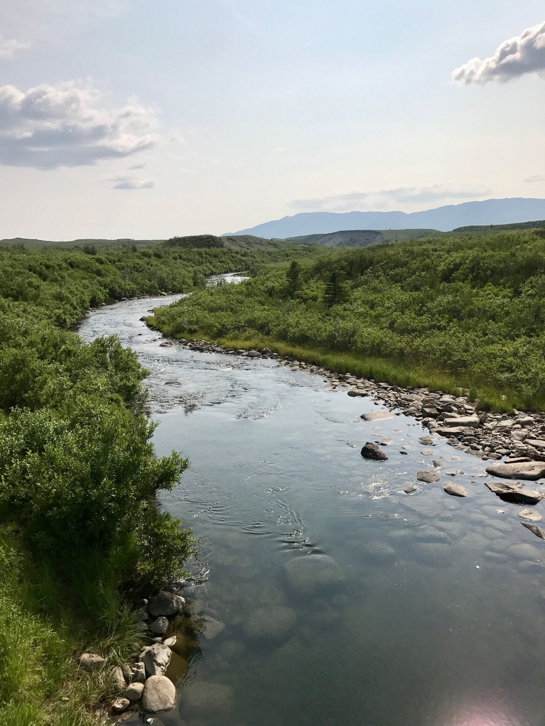 Stopping by for a great view while taking a break riding my motorcycle through Alaska  this month..