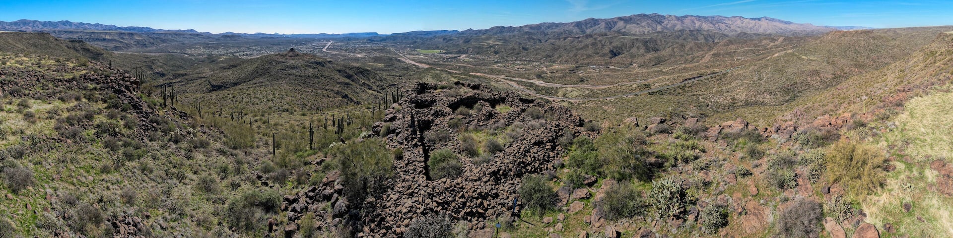 American Ruins Overlooking Black Canyon City Arizona