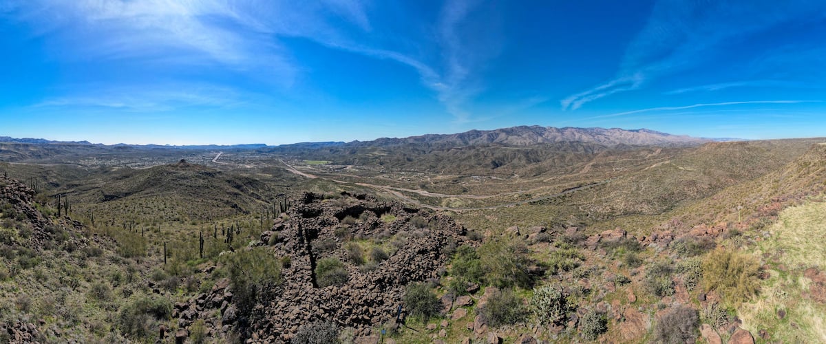 American Ruins Overlooking Black Canyon City Arizona