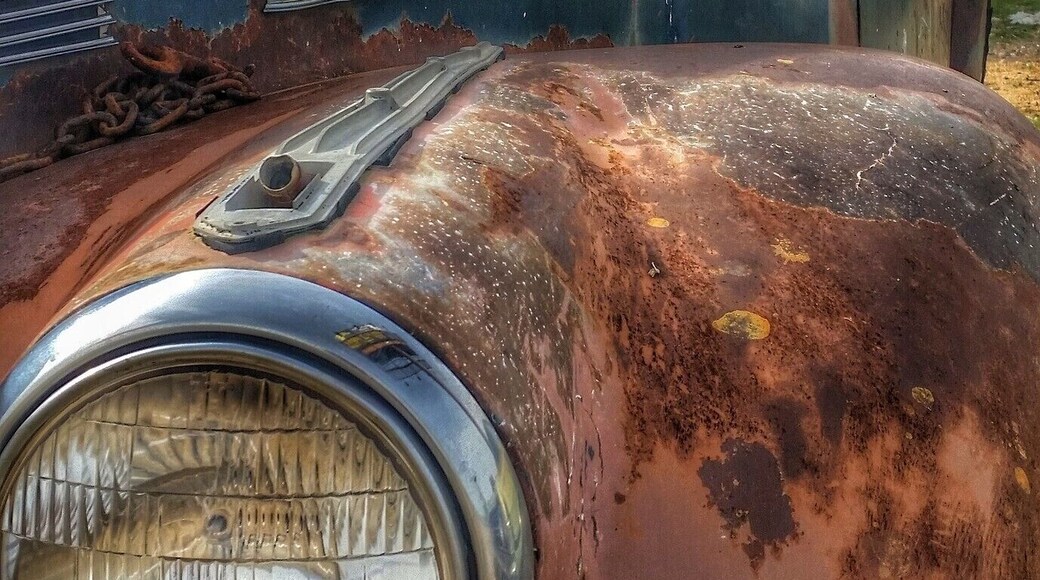 On highway 93 a few miles before the Chloride turnoff, you'll find an abandoned junk yard full of amazing automobiles. As much as I loved looking at all the cars, what really caught my eye amongst all this automobile decay, were what looked like gourds and watermelon growing across the ground. Life always finds a way.