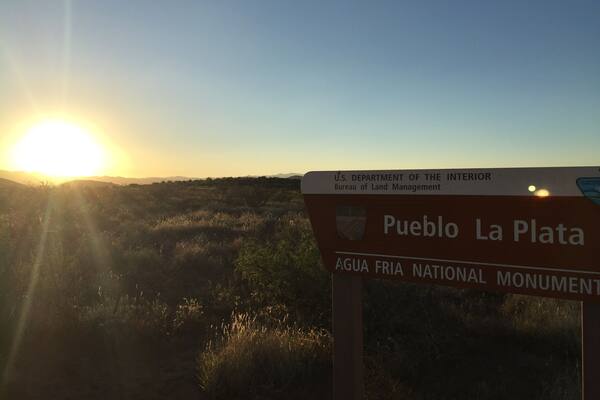 Deep in the Agua Fria National Monument. Pueblo La Plata is a historical site that gets only a few visitors a week. Beautiful views and dispersed camping all around.