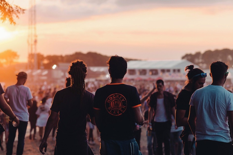 Magical sunset during Dour festival in Belgium . Everybody just stopped and stared! #festival