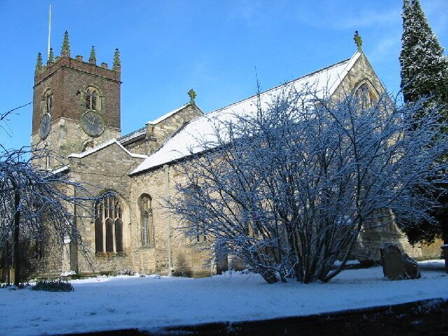 All Saints' parish church, Market Weighton, East Riding of Yorkshire, England, seen from the southeast.