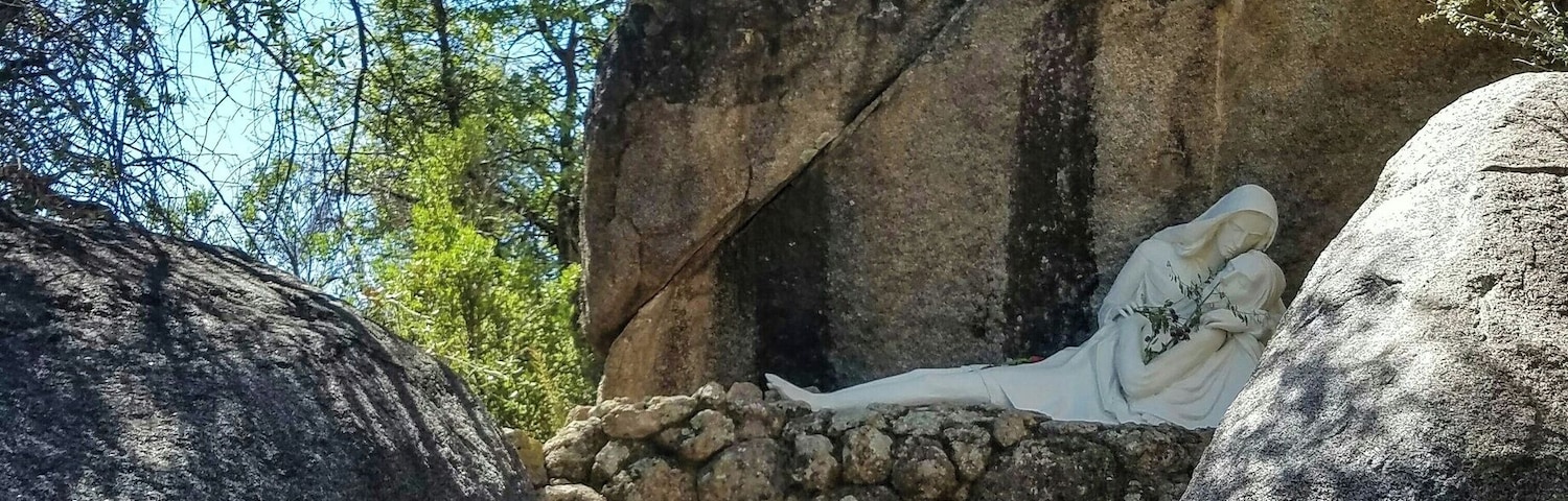 In the tiny town of Yarnell Arizona, I stumbled upon the Shrine of St Joseph among the boulder landscape. Climbing the stone steps takes you to numerous statues that tell the story of Christ.